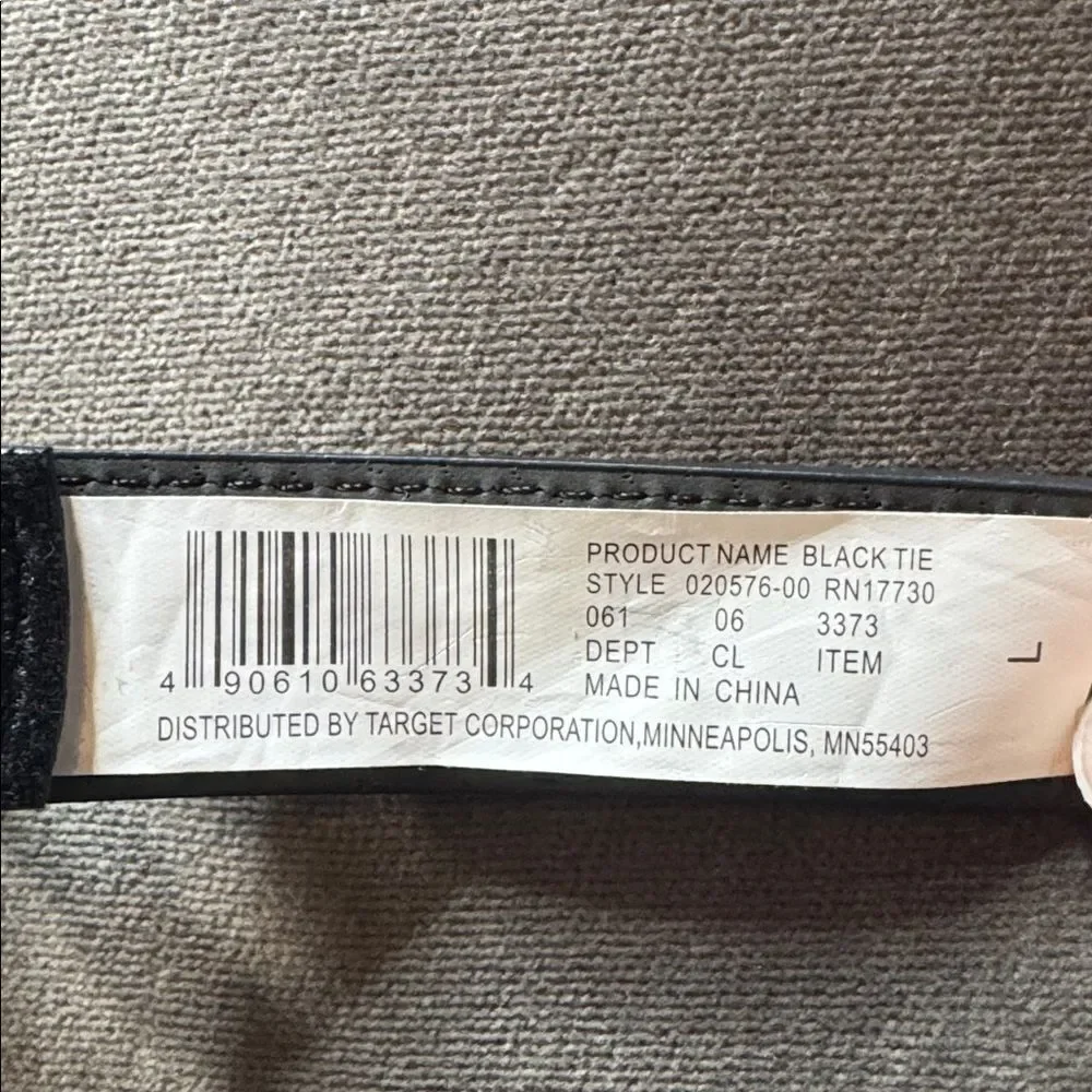 Women’s a new day Black Velvet Belt with Gold Buckle Size L NWOT